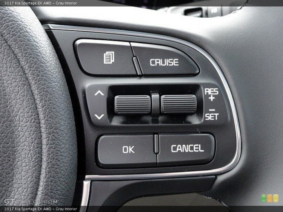 Gray Interior Controls for the 2017 Kia Sportage EX AWD #118757346