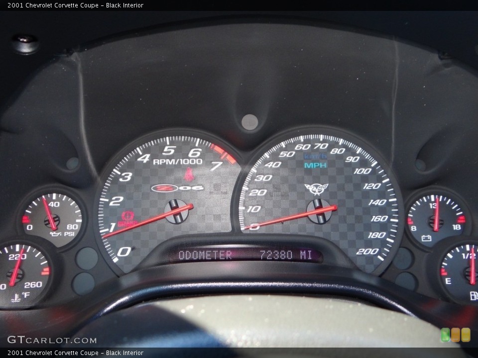 Black Interior Gauges for the 2001 Chevrolet Corvette Coupe #118757790