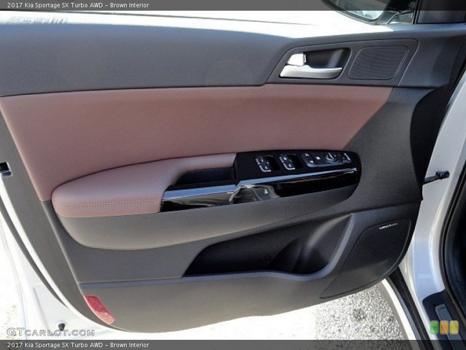 Brown Interior Door Panel for the 2017 Kia Sportage SX Turbo AWD #118758108