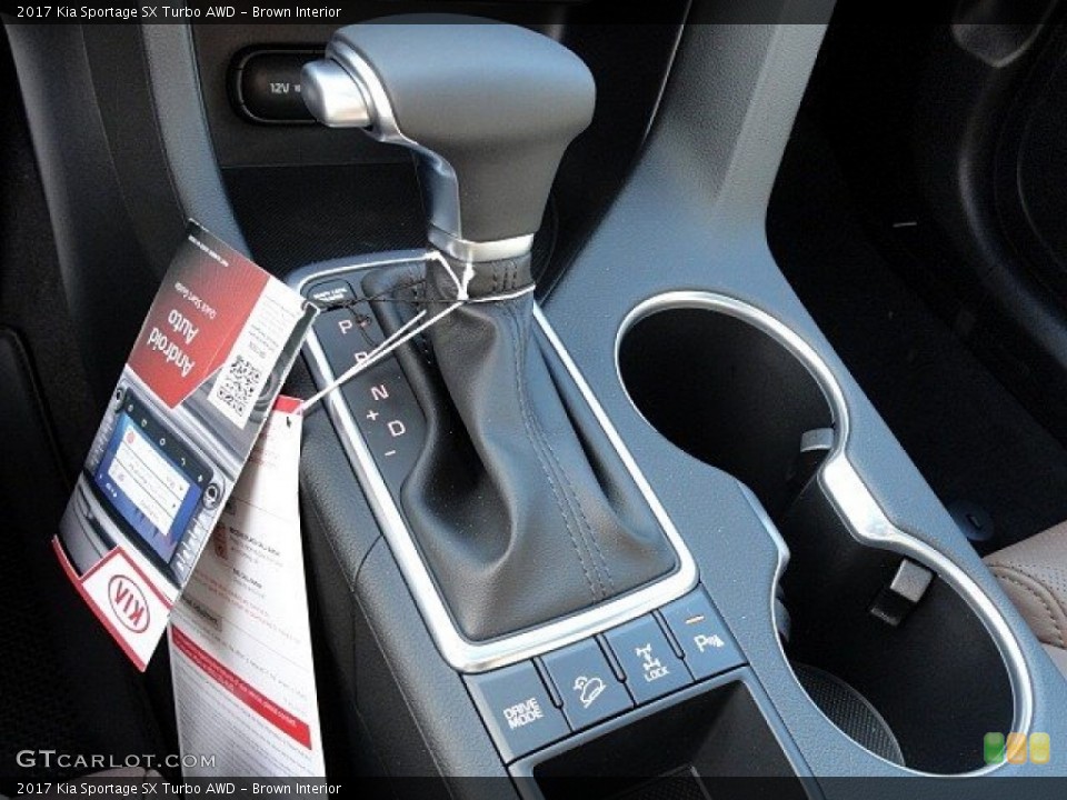 Brown Interior Transmission for the 2017 Kia Sportage SX Turbo AWD #118758178
