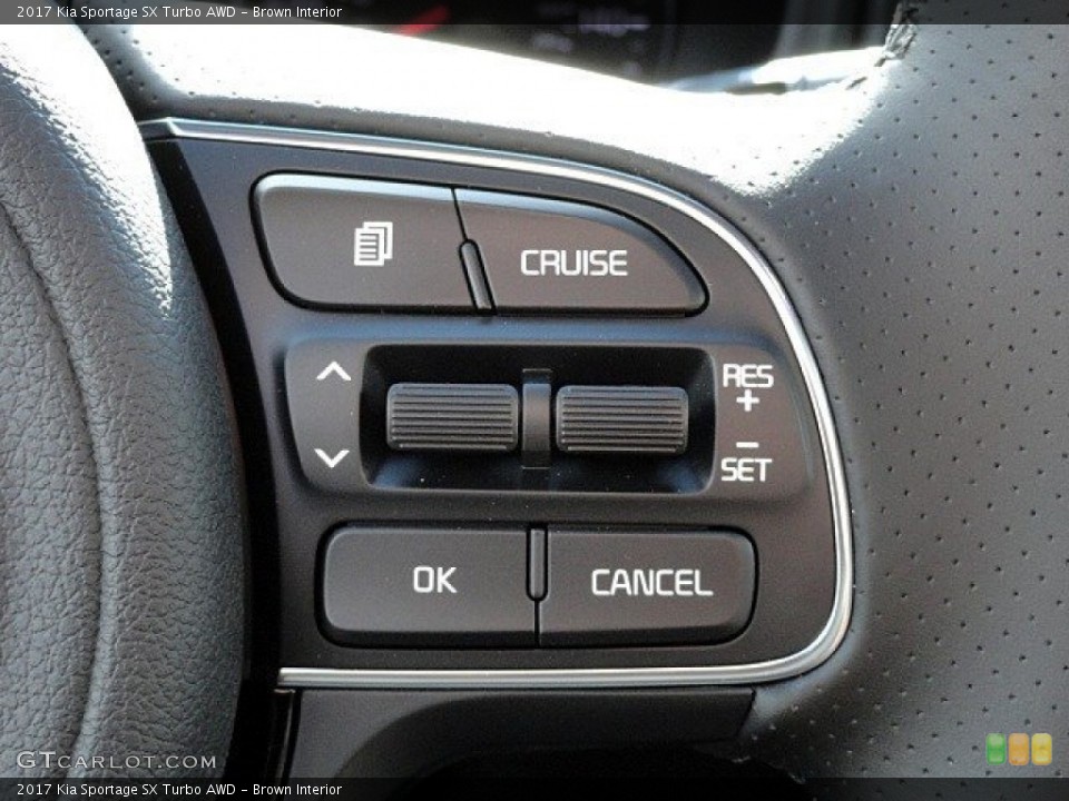 Brown Interior Controls for the 2017 Kia Sportage SX Turbo AWD #118758321