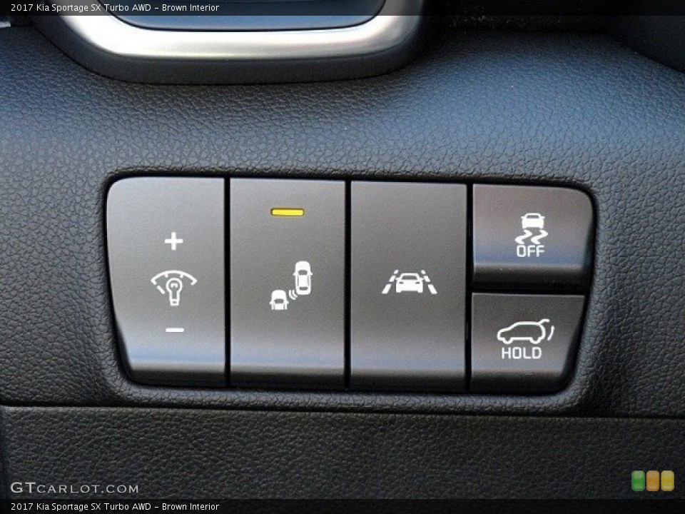 Brown Interior Controls for the 2017 Kia Sportage SX Turbo AWD #118758364