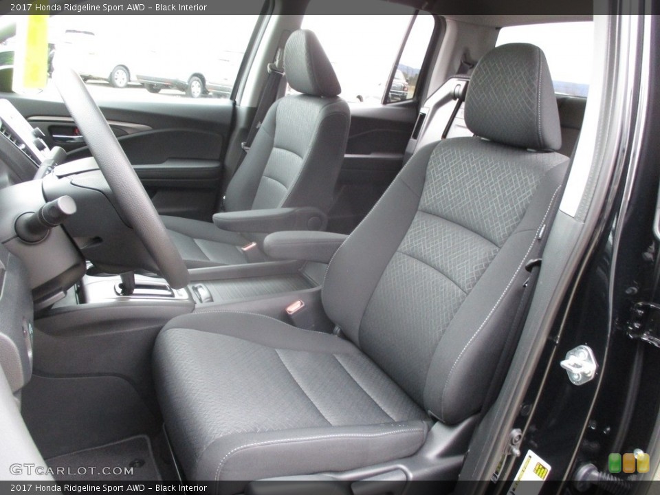 Black Interior Front Seat for the 2017 Honda Ridgeline Sport AWD #118759446