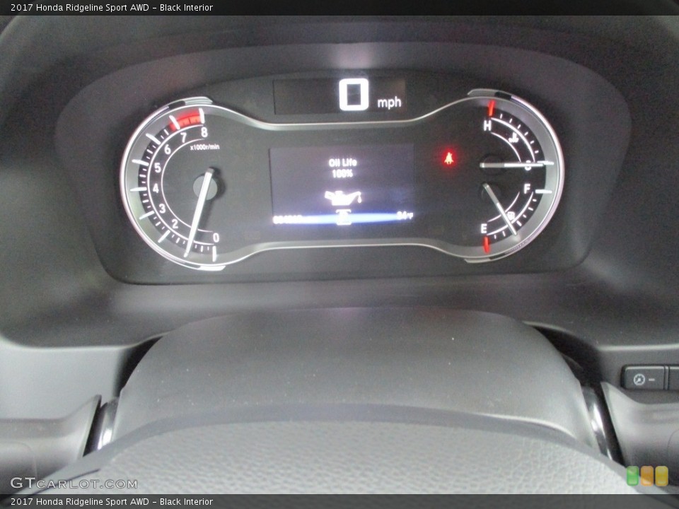 Black Interior Gauges for the 2017 Honda Ridgeline Sport AWD #118759674