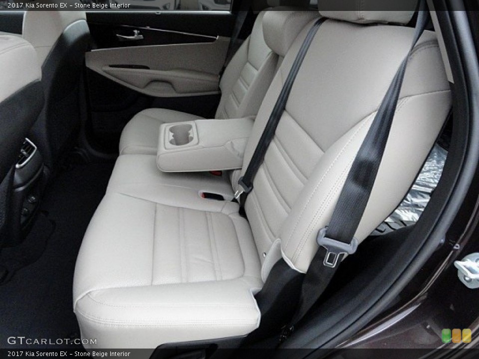 Stone Beige Interior Rear Seat for the 2017 Kia Sorento EX #118760445