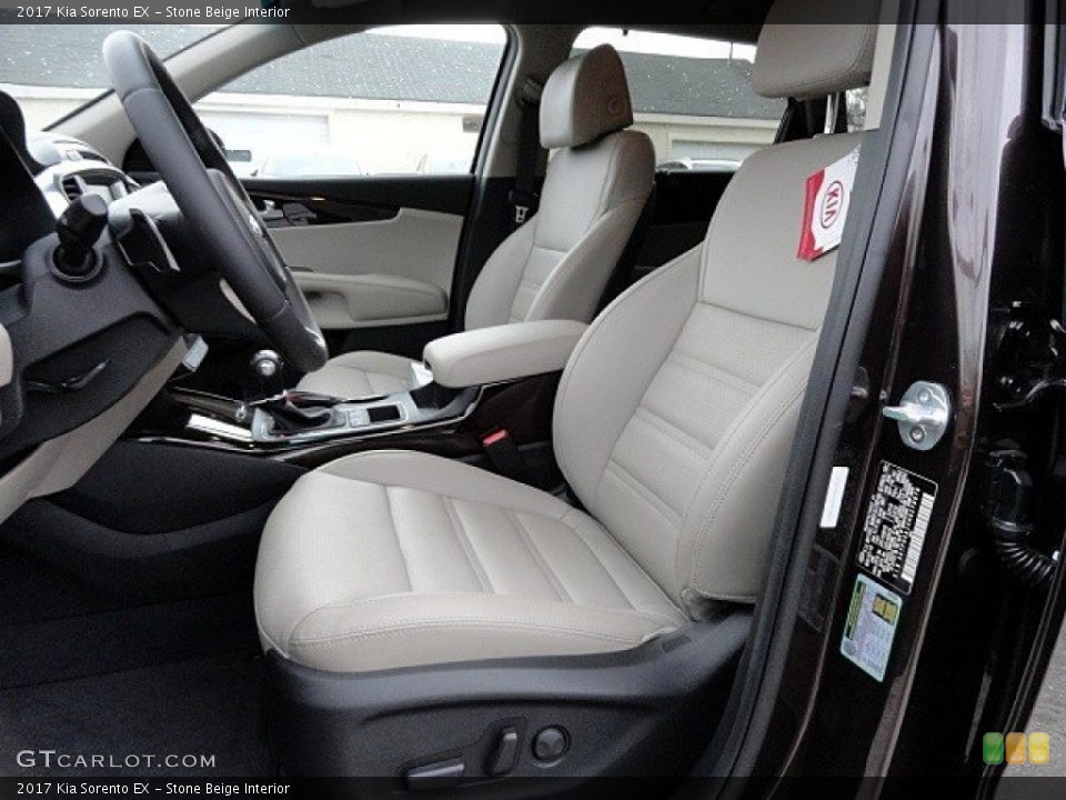 Stone Beige Interior Front Seat for the 2017 Kia Sorento EX #118760460