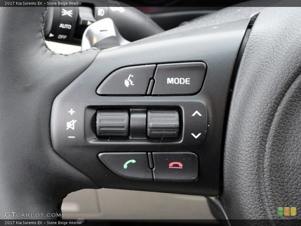 Stone Beige Interior Controls for the 2017 Kia Sorento EX #118760538