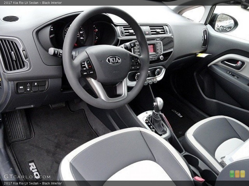 Black 2017 Kia Rio Interiors