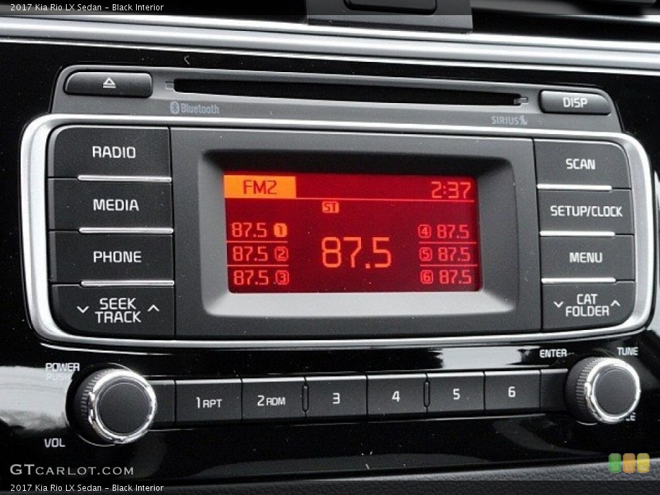 Black Interior Controls for the 2017 Kia Rio LX Sedan #118761344