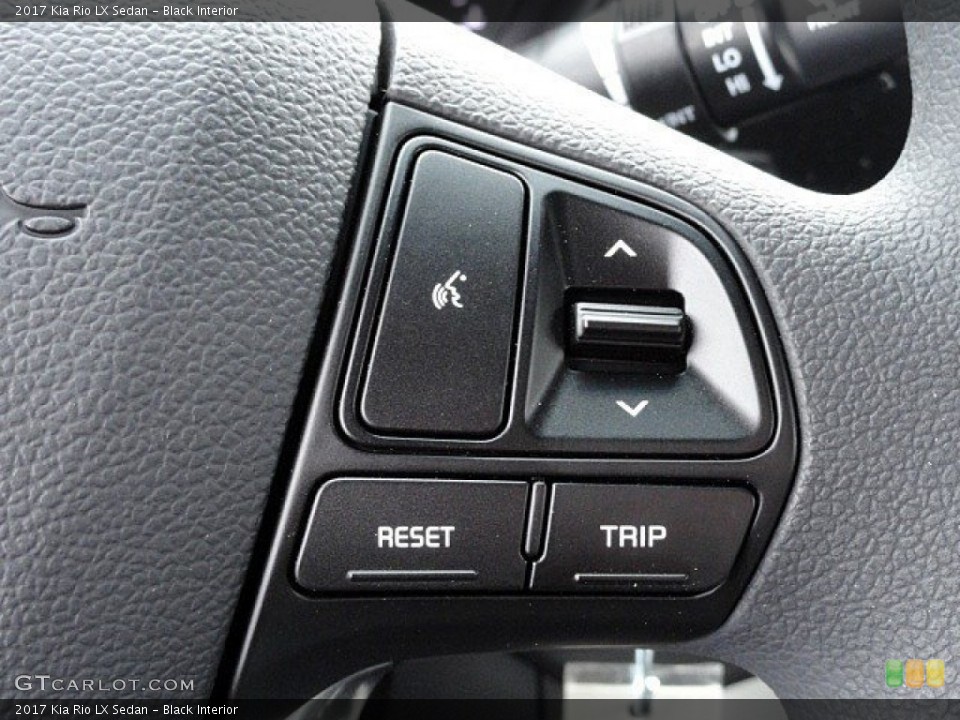 Black Interior Controls for the 2017 Kia Rio LX Sedan #118761353