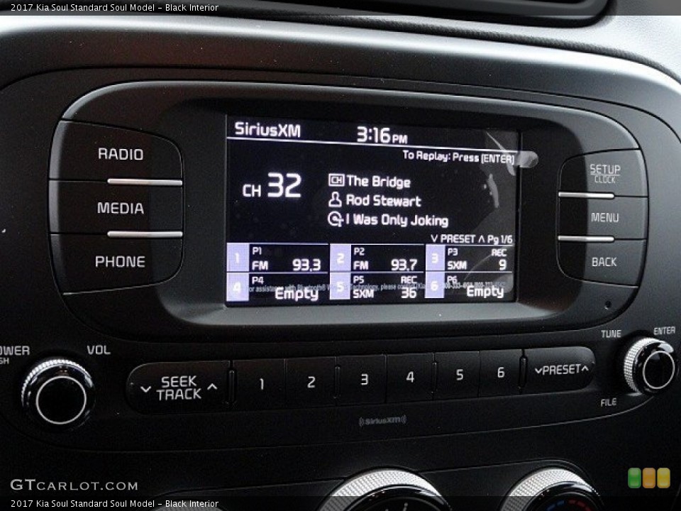 Black Interior Audio System for the 2017 Kia Soul  #118761431