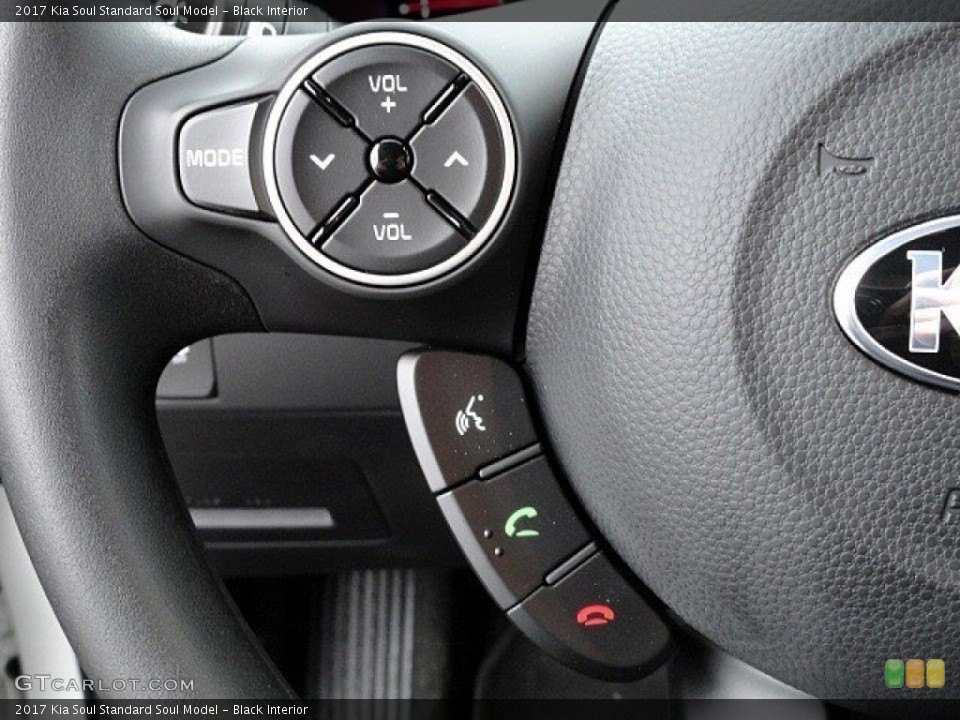 Black Interior Controls for the 2017 Kia Soul  #118761437