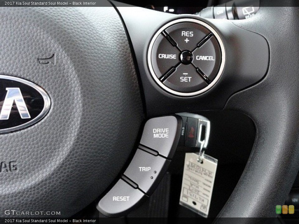 Black Interior Controls for the 2017 Kia Soul  #118761440