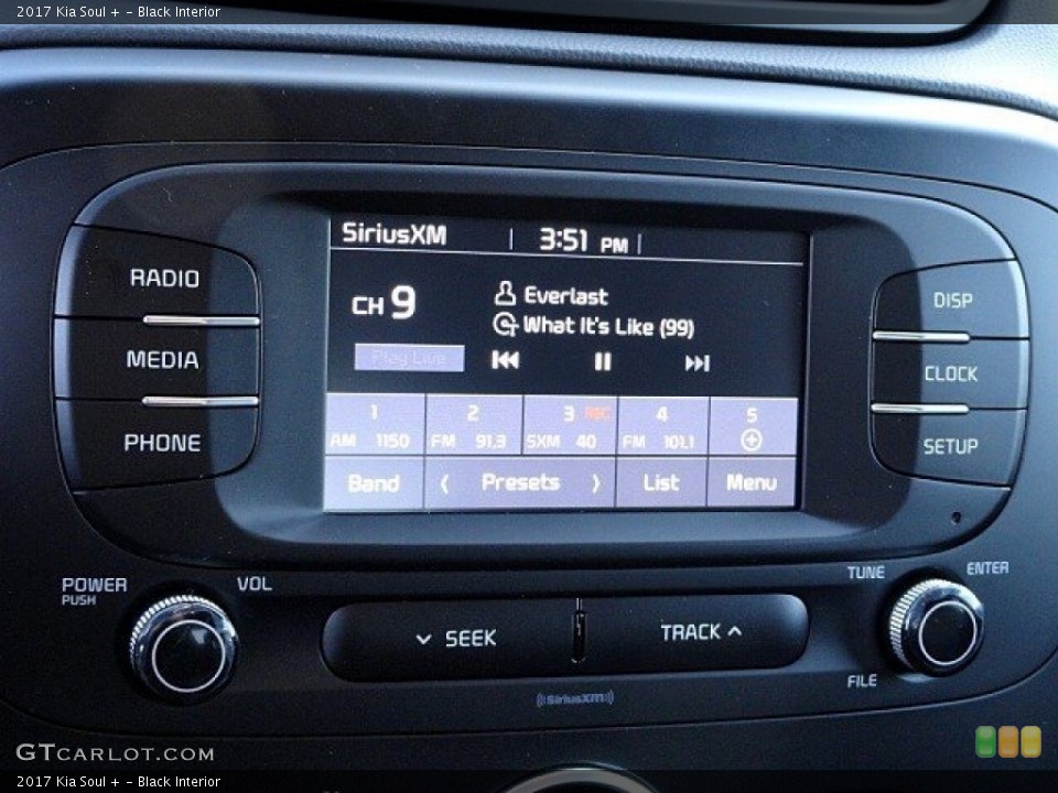 Black Interior Controls for the 2017 Kia Soul + #118761512