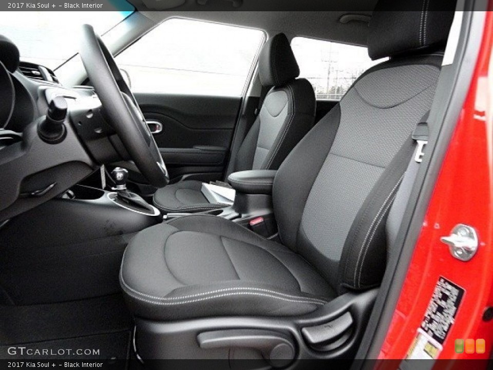 Black Interior Front Seat for the 2017 Kia Soul + #118761581