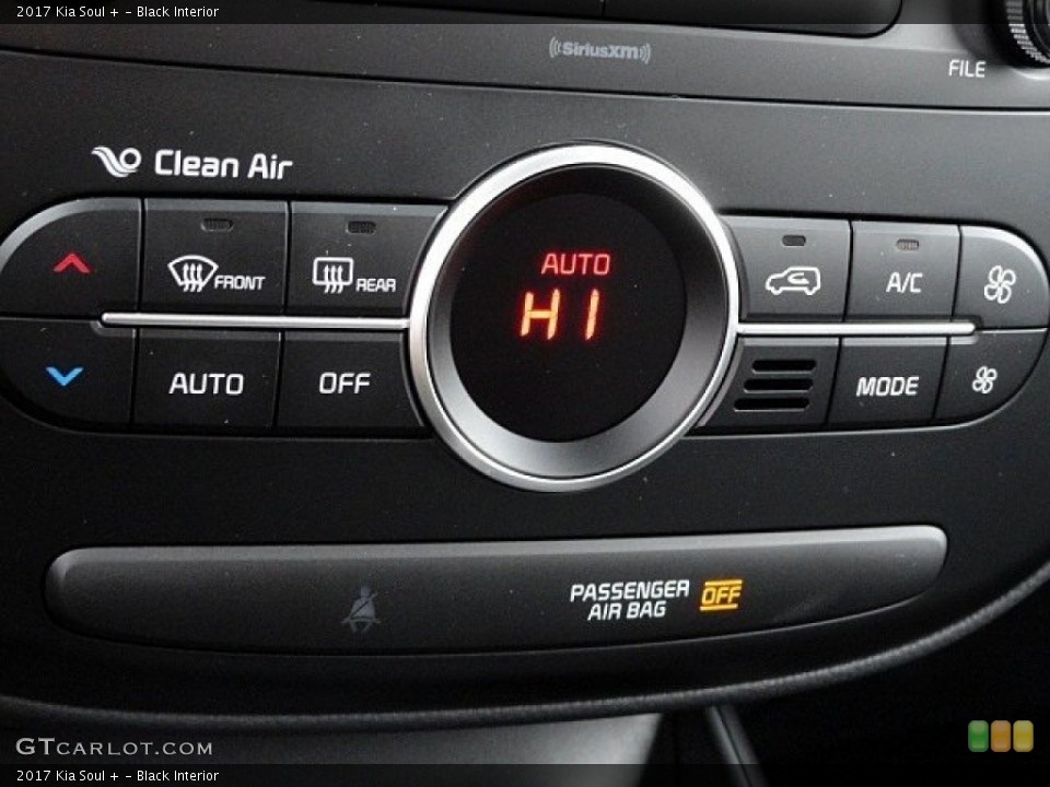 Black Interior Controls for the 2017 Kia Soul + #118761593