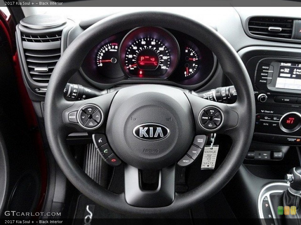 Black Interior Steering Wheel for the 2017 Kia Soul + #118761602