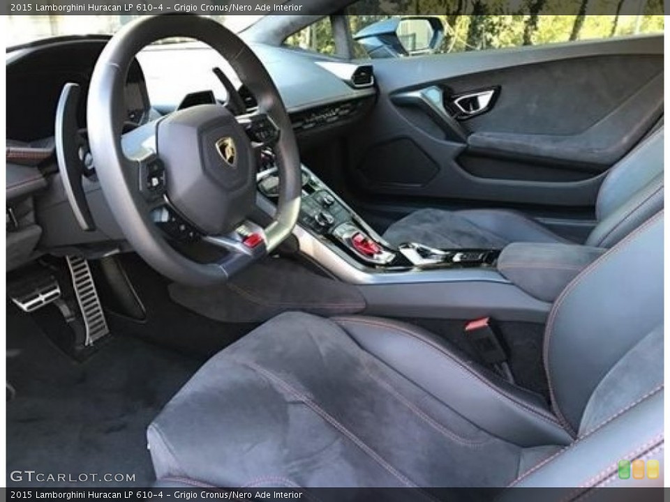 Grigio Cronus/Nero Ade Interior Front Seat for the 2015 Lamborghini Huracan LP 610-4 #118763218