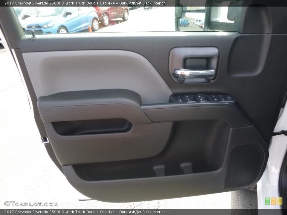 Dark Ash/Jet Black Interior Door Panel for the 2017 Chevrolet Silverado 2500HD Work Truck Double Cab 4x4 #118768057