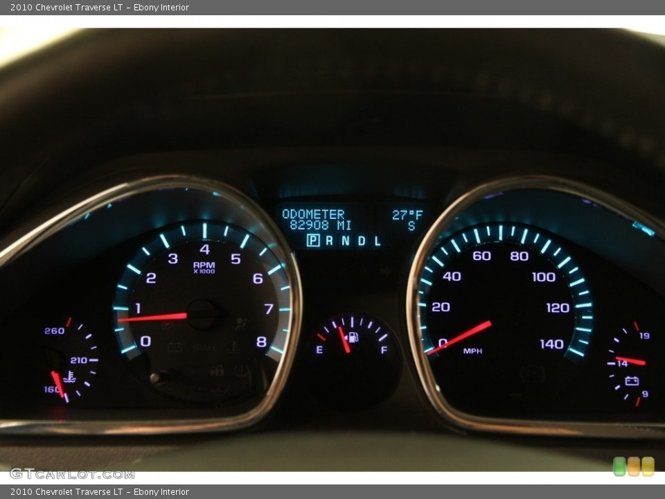 Ebony Interior Gauges for the 2010 Chevrolet Traverse LT #118771600