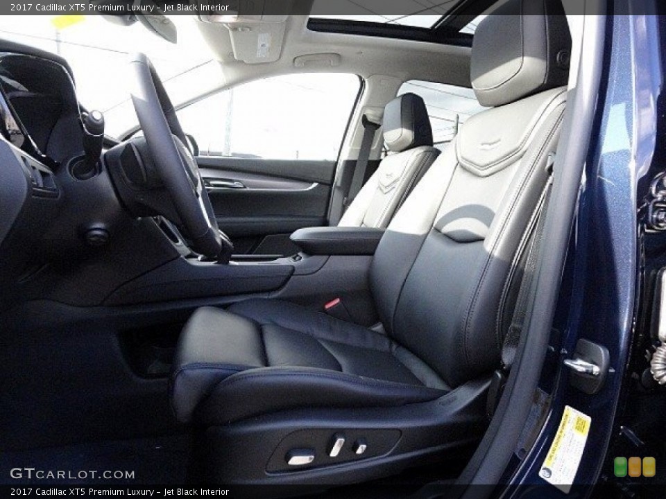 Jet Black Interior Front Seat for the 2017 Cadillac XT5 Premium Luxury #118778554