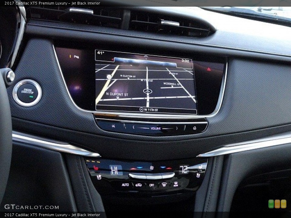 Jet Black Interior Navigation for the 2017 Cadillac XT5 Premium Luxury #118778635