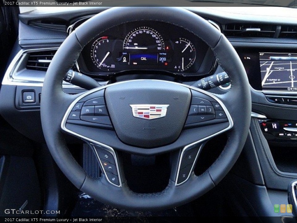 Jet Black Interior Steering Wheel for the 2017 Cadillac XT5 Premium Luxury #118778749