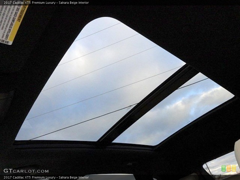 Sahara Beige Interior Sunroof for the 2017 Cadillac XT5 Premium Luxury #118779907