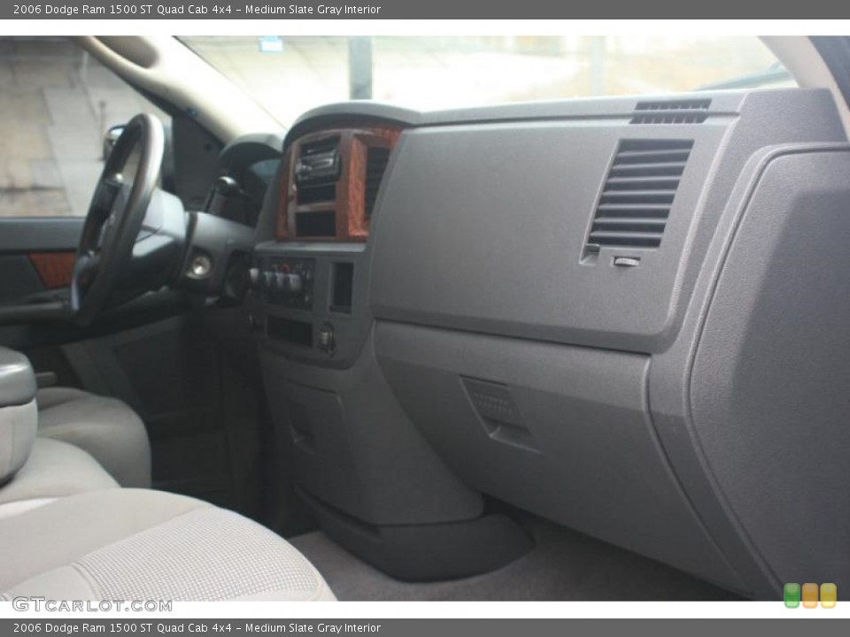 Medium Slate Gray Interior Dashboard for the 2006 Dodge Ram 1500 ST Quad Cab 4x4 #118780039