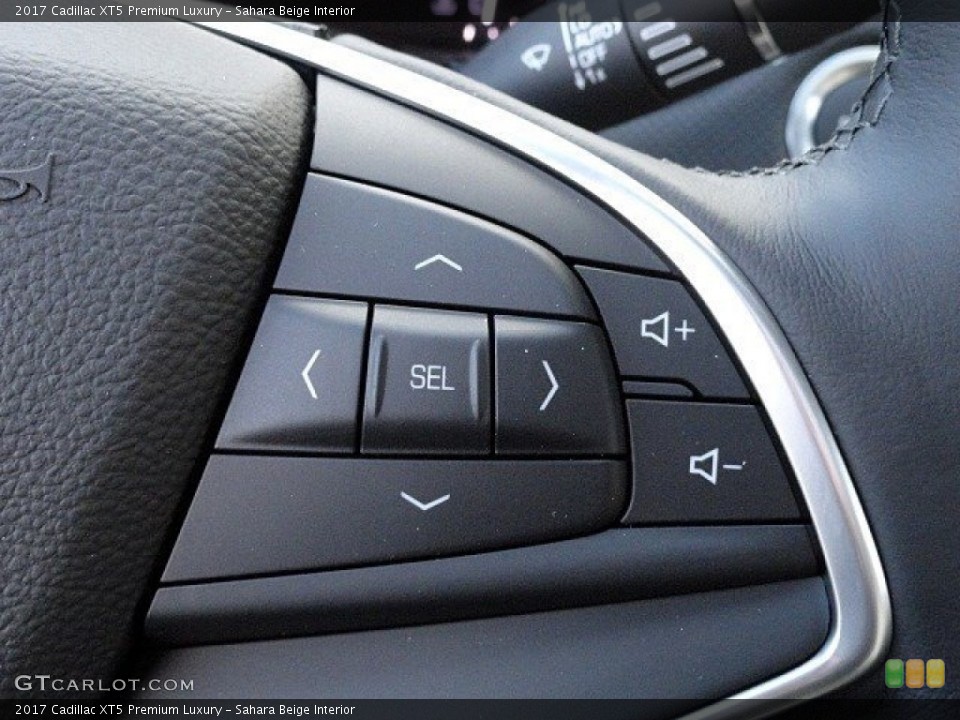 Sahara Beige Interior Controls for the 2017 Cadillac XT5 Premium Luxury #118780141