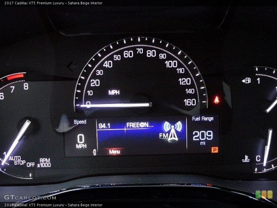 Sahara Beige Interior Gauges for the 2017 Cadillac XT5 Premium Luxury #118780168