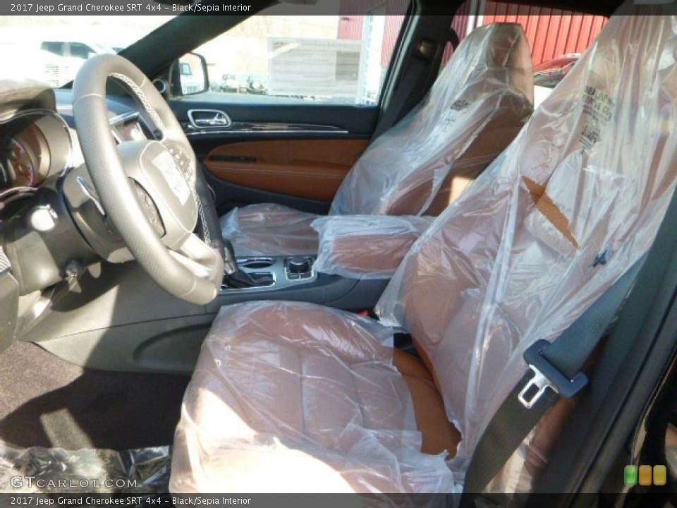 Black/Sepia Interior Photo for the 2017 Jeep Grand Cherokee SRT 4x4 #118786798