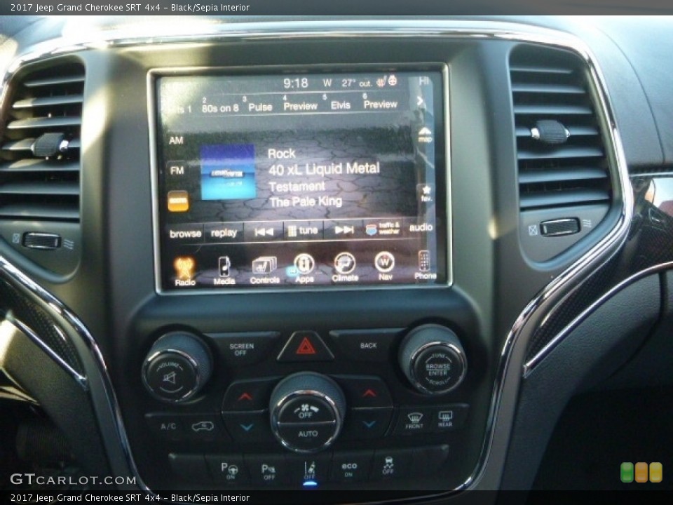 Black/Sepia Interior Controls for the 2017 Jeep Grand Cherokee SRT 4x4 #118786852
