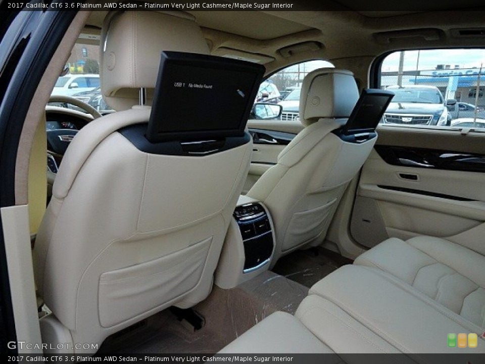 Platinum Very Light Cashmere/Maple Sugar Interior Rear Seat for the 2017 Cadillac CT6 3.6 Platinum AWD Sedan #118786933