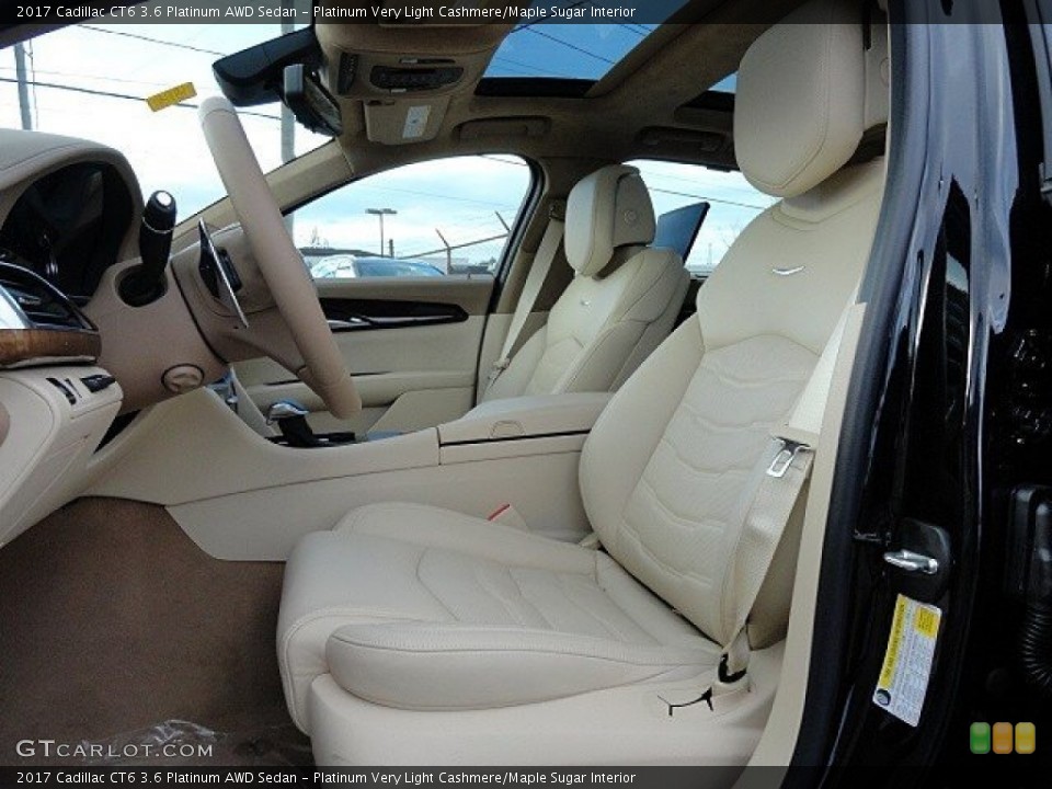 Platinum Very Light Cashmere/Maple Sugar Interior Front Seat for the 2017 Cadillac CT6 3.6 Platinum AWD Sedan #118786987