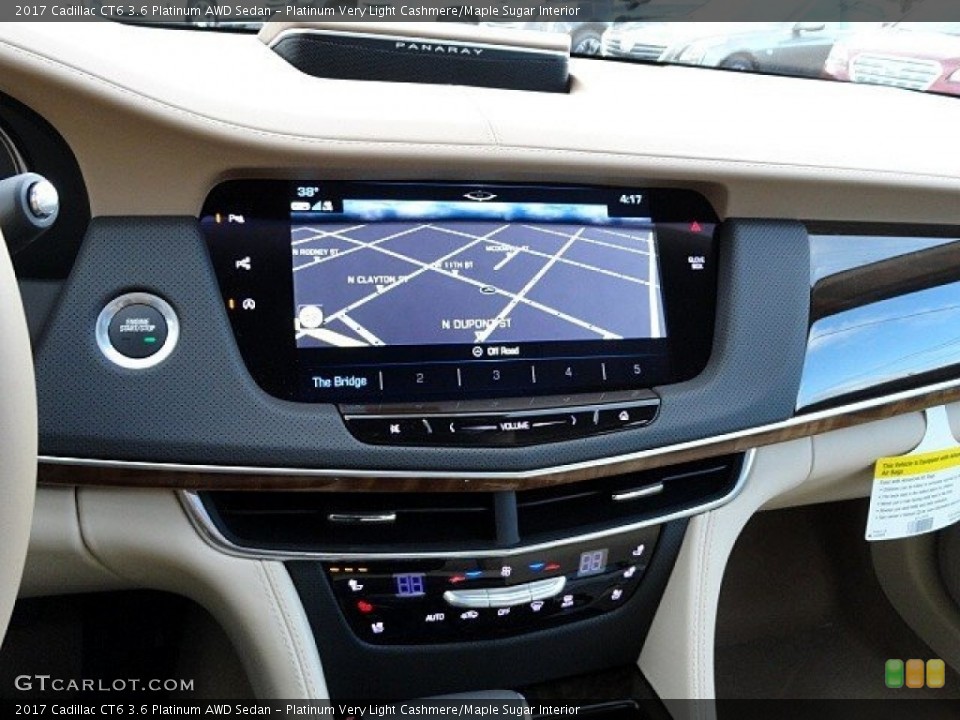Platinum Very Light Cashmere/Maple Sugar Interior Navigation for the 2017 Cadillac CT6 3.6 Platinum AWD Sedan #118787050