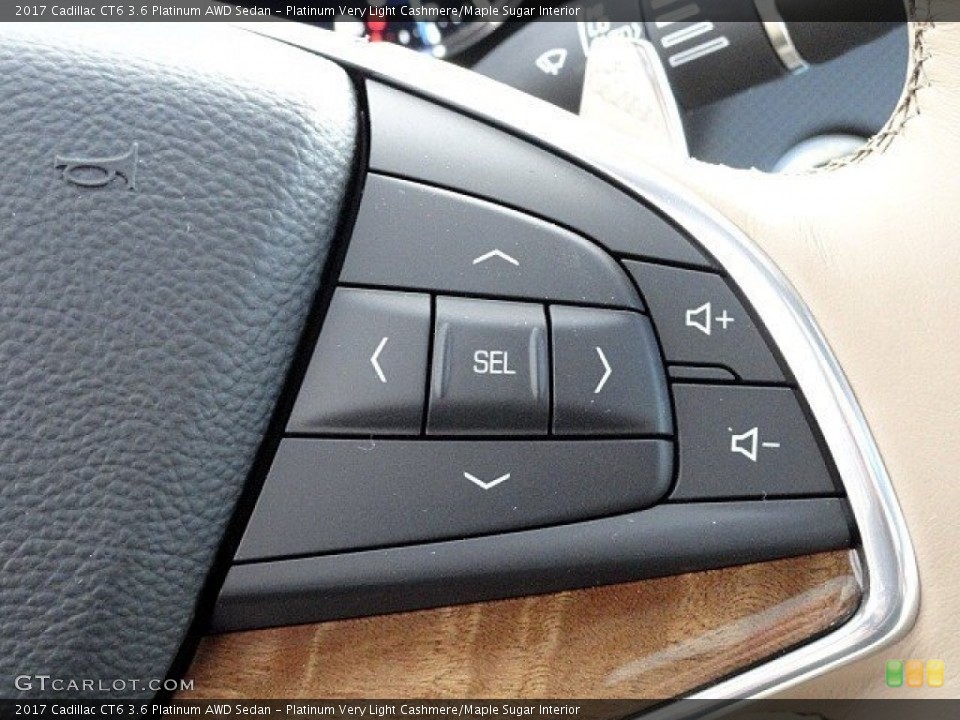 Platinum Very Light Cashmere/Maple Sugar Interior Controls for the 2017 Cadillac CT6 3.6 Platinum AWD Sedan #118787188