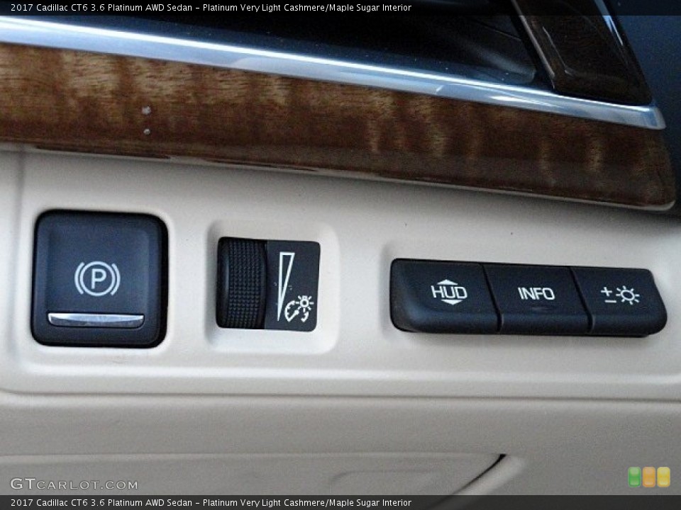 Platinum Very Light Cashmere/Maple Sugar Interior Controls for the 2017 Cadillac CT6 3.6 Platinum AWD Sedan #118787218