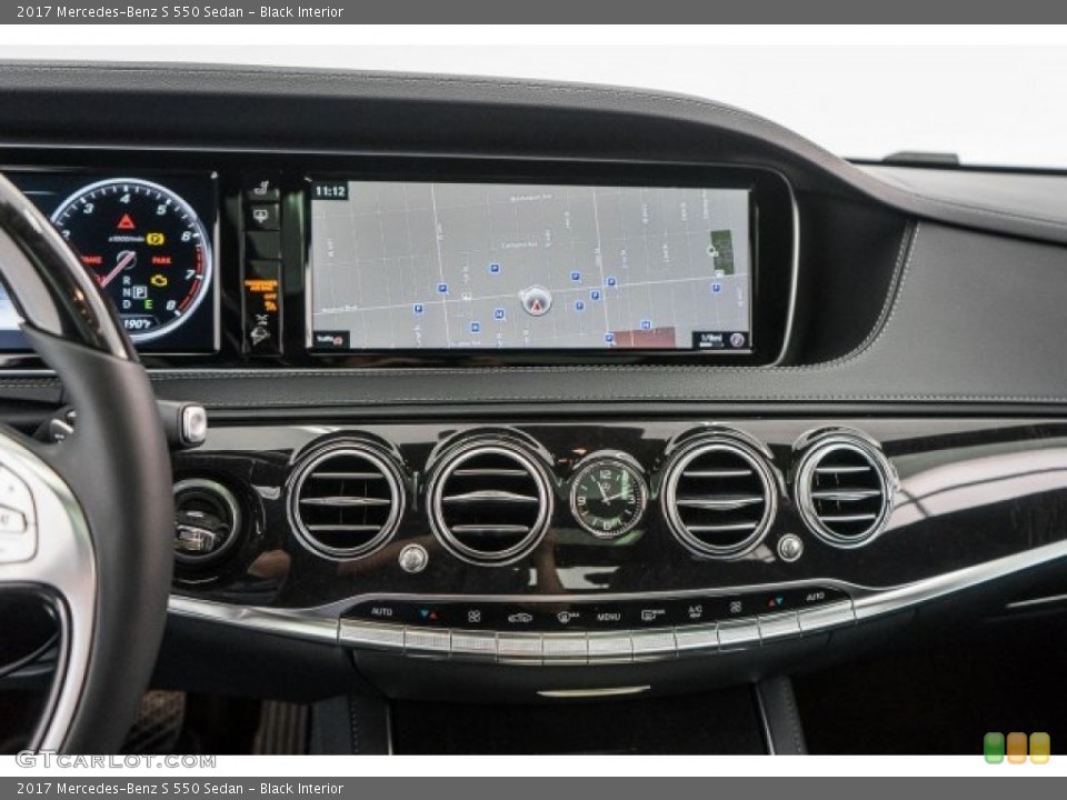 Black Interior Navigation for the 2017 Mercedes-Benz S 550 Sedan #118787446