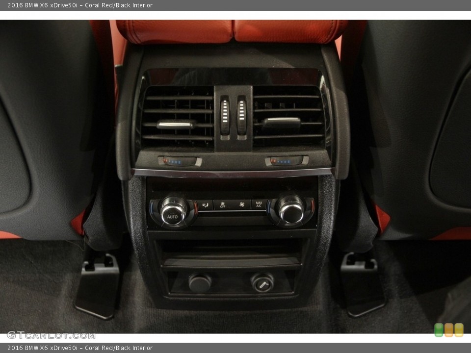 Coral Red/Black Interior Controls for the 2016 BMW X6 xDrive50i #118787830