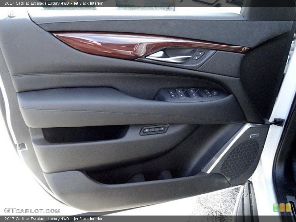 Jet Black Interior Door Panel for the 2017 Cadillac Escalade Luxury 4WD #118788652