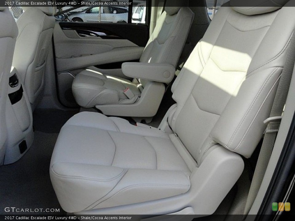 Shale/Cocoa Accents Interior Rear Seat for the 2017 Cadillac Escalade ESV Luxury 4WD #118789402