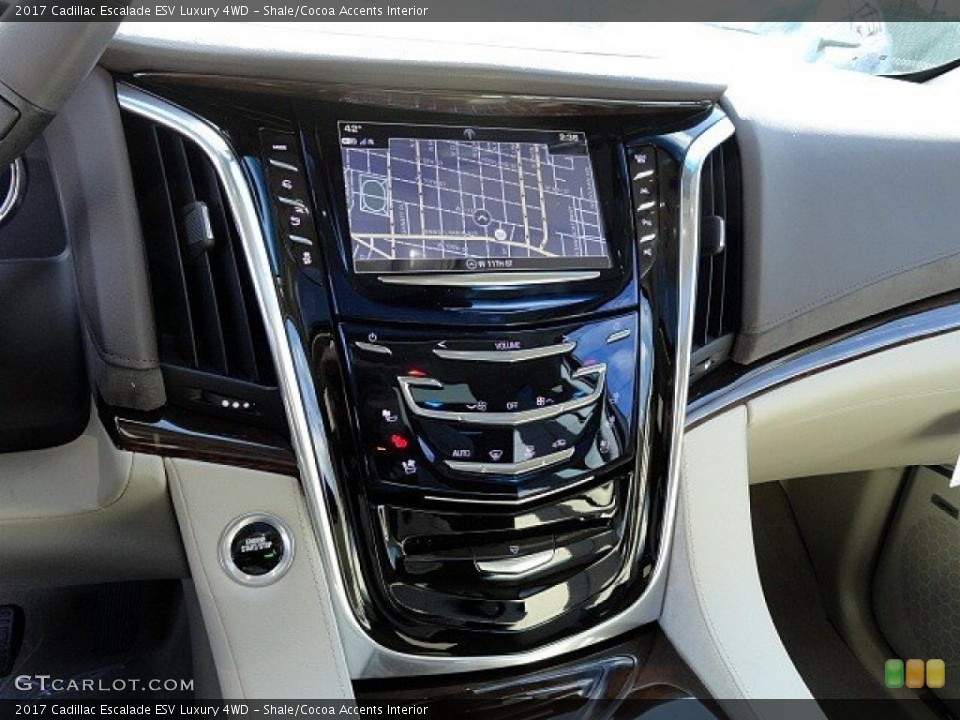 Shale/Cocoa Accents Interior Controls for the 2017 Cadillac Escalade ESV Luxury 4WD #118789468