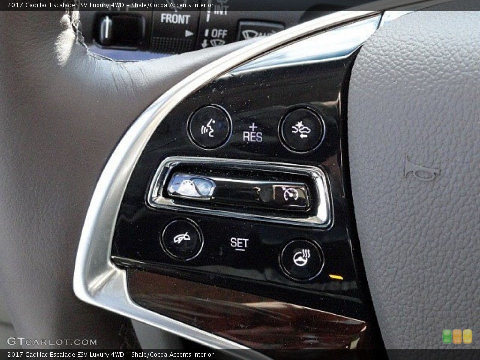 Shale/Cocoa Accents Interior Controls for the 2017 Cadillac Escalade ESV Luxury 4WD #118789534