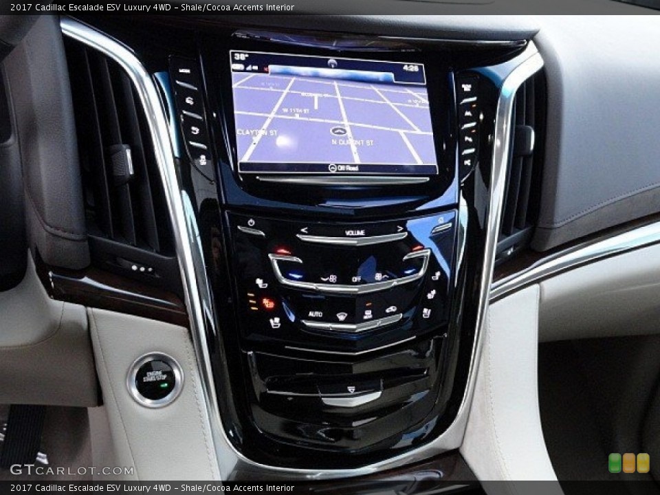 Shale/Cocoa Accents Interior Controls for the 2017 Cadillac Escalade ESV Luxury 4WD #118789783