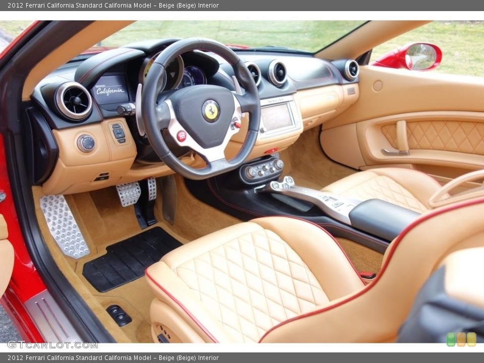 Beige (Beige) Interior Front Seat for the 2012 Ferrari California  #118790383