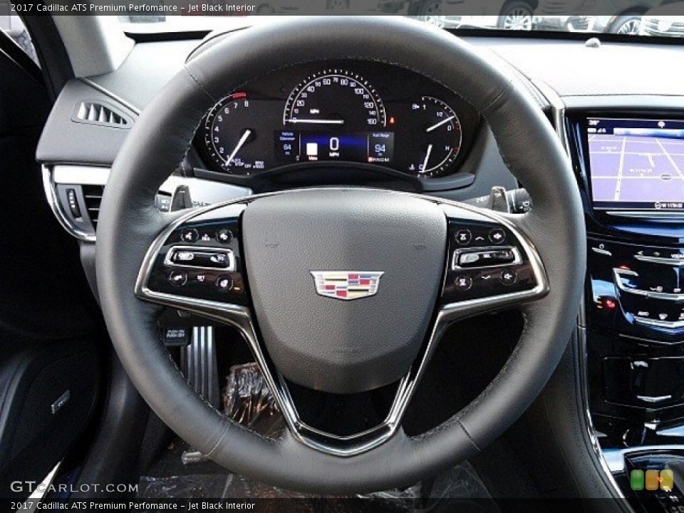 Jet Black Interior Steering Wheel for the 2017 Cadillac ATS Premium Perfomance #118790437