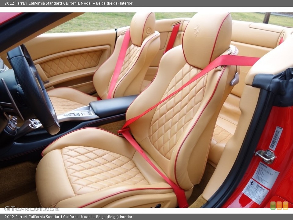 Beige (Beige) Interior Front Seat for the 2012 Ferrari California  #118790473