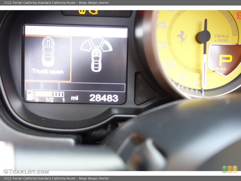 Beige (Beige) Interior Gauges for the 2012 Ferrari California  #118790506