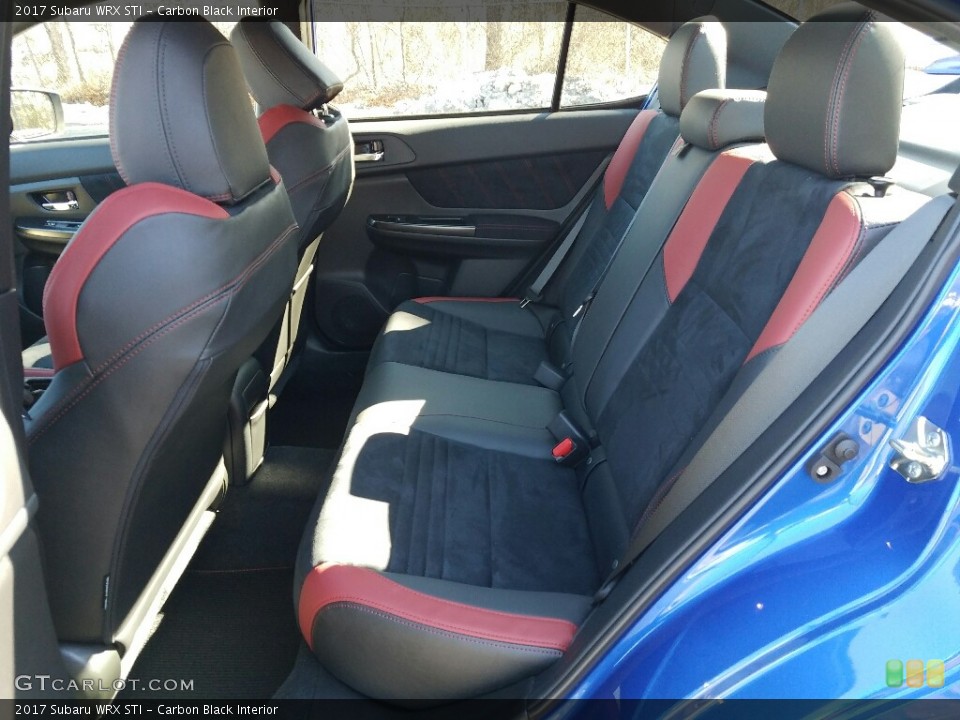 Carbon Black Interior Rear Seat for the 2017 Subaru WRX STI #118791376